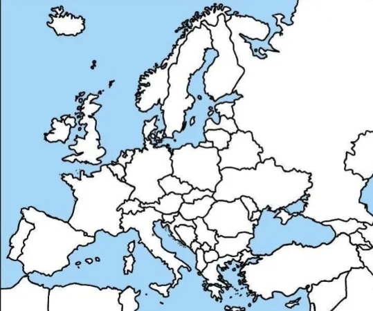 Europe flags - Guess Who Template